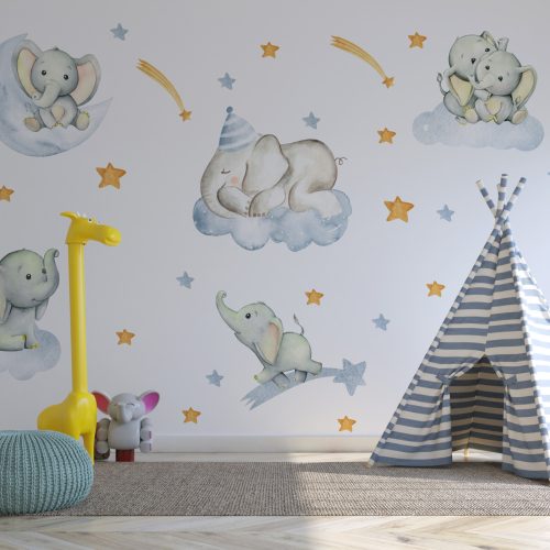 Sivi baby slonići XL