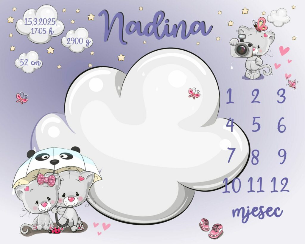 Mace na kiši -ljubičaste