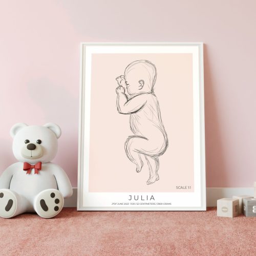 Canvas slika Beba Omjer 1:1 - 50x70 cm (Kopiraj)