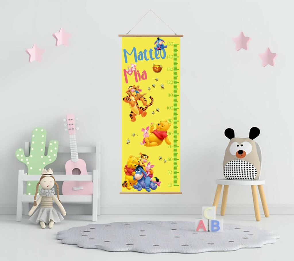 Visinomjer Winnie The Pooh -žuti