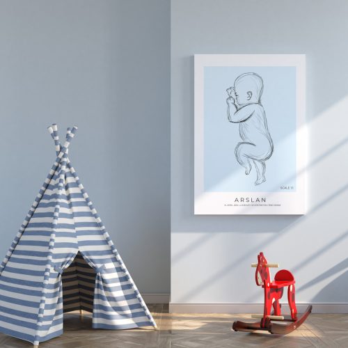 Canvas slika Beba Omjer 1:1  - 50x70 cm