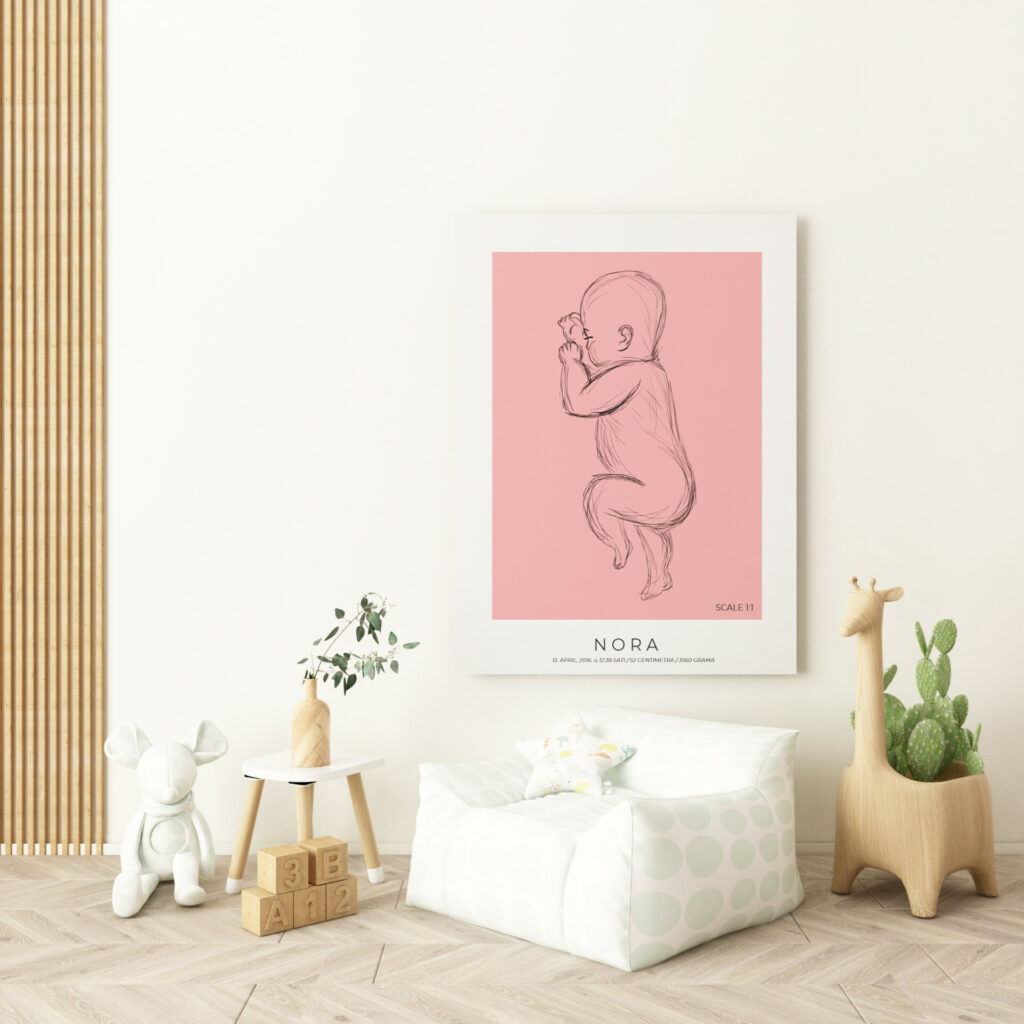 Canvas slika Beba Omjer 1:1 - 50x70 cm